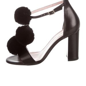 Kate Spade Black Pom-Pom Women's Heels